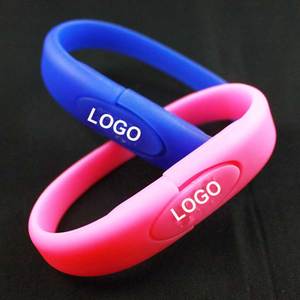 สร้อยข้อมือโลโก้ที่กำหนดเอง USB 2.0 3.0แฟลชดิสก์2/4/8/16/32/64 GB pendrive ข้อมือไดรฟ์หน่วยความจำ USB แท่งซิลิโคน - Product Image 1