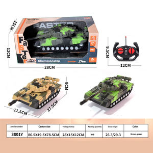 1:18 ölçekli RC savaş tankı modeli 4-Channel uzaktan kumanda ile aydınlatma ve müzik simülasyon Metal askeri oyuncak çocuk Boys için - Product Image 6