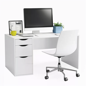 Escritorio sencillo con cajones para ordenador, mesa de dormitorio y oficina para dos, escritorio de estudio para estudiantes, tocador de maquillaje estilo INS