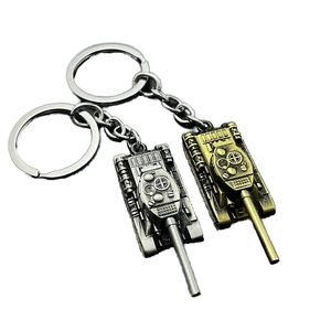 Anahtarlar veya hediye için Tank modeli karabina için yaratıcı Metal uçak parmak anahtarlık çinko alaşım - Product Image 1