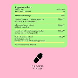 Kapsul keseimbangan hormon kustom Premium menghindari fluktuasi berat badan untuk wanita kapsul pelangsing ekstrak buah Tribulus - Product Image 2