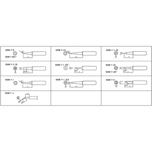8794520B EXTOL 10pcs 1 Set 900M-Tはんだ付けステーション用工業用複数はんだごてチップ - Product Image 2