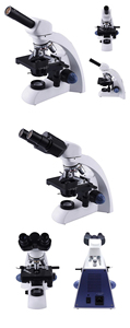 带液晶显示器的实验室廉价显微镜Optika三目显微镜