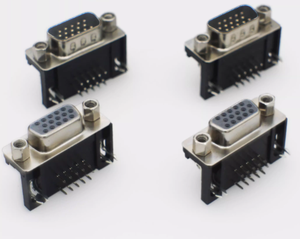 PCB припой/винт позолоченный вертикальный горизонтальный 9 15 25 23 37-контактный Синий Черный <span class=keywords><strong>Vga</strong></span> D-sub Db15 Db9 Женский штекер Dsub разъемы - Product Image 3