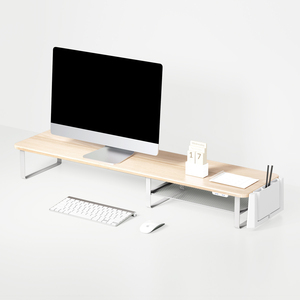 Modern Style Extra Large Storage <strong>PC</strong> Riser <strong>Stand</strong> <strong>Computer</strong> Desks Monitor <strong>Stand</strong> Riser with USB-C - Product Image 1