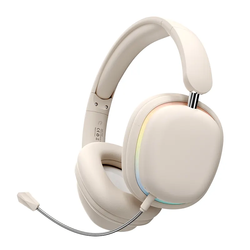 Auriculares Bluetooth para juegos profesionales, HiFi auriculares con micrófono para uso profesional