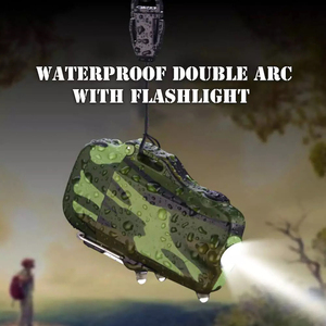 2022 in Stock Hot Waterproof Lighter USB Rechargeable Lighter Flashlight <strong>Arc</strong> Lighter Torch