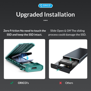 ORICO-USB3.1 Gen2 tip-c 10Gbps M.2 NVMe SSD muhafaza kutusu sabit disk kutusu - Product Image 6