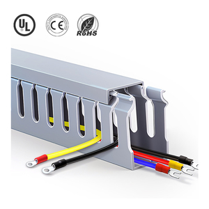 <strong>RCCN</strong> High Quality PVC Wiring Duct VDR8080F Solid Slotted Cable <strong>Trunking</strong> Cable <strong>Trunking</strong> Slotted <strong>Trunking</strong> Cable Trunkin - Product Image 4