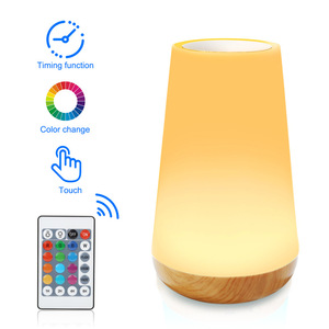 Lampada da comodino portatile con telecomando portatile portatile con luce notturna a LED Touch USB ricaricabile RGB dimmerabile - Product Image 2
