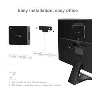 Werkseitig Beelink GK55 Mini-PC Intel Gelink Lake J4125 8 128GB M.2 SATA-SSD mit zwei RJ45 1000M Windws 10 OS Desktop-Computern - Product Image 6