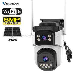 Starcam CS621DR 6MP Exterior Solar Lente dual Cámara inalámbrica WiFi O-Kam Pro Sensor CMOS Compatible con tarjeta de memoria en la nube - Product Image 1