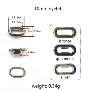 DWDP金属椭圆形孔眼不同尺寸的黄铜孔眼和索环 - Product Image 3