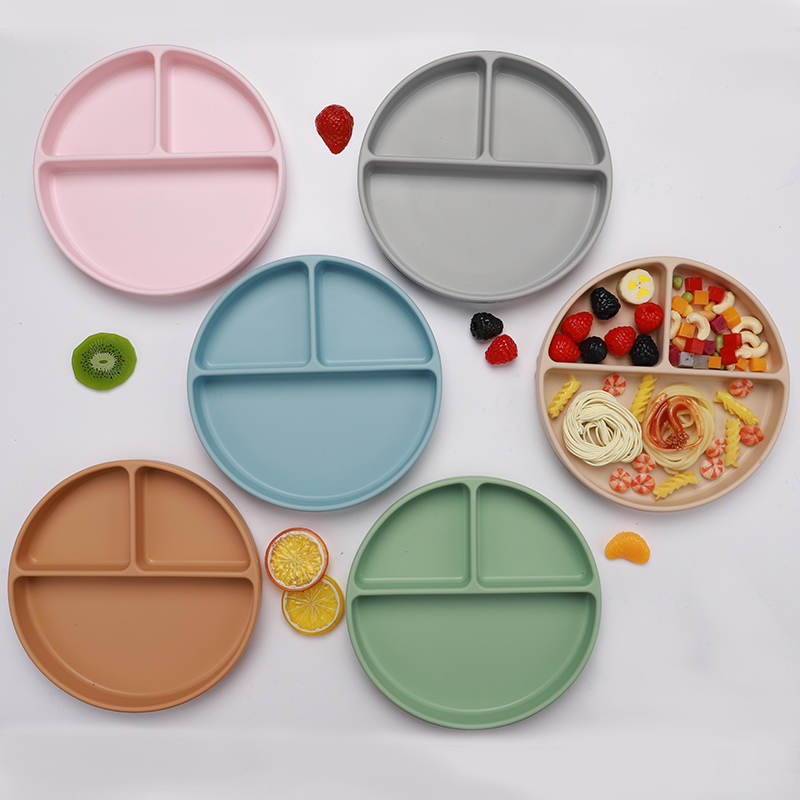 Assiettes pour bébé en silicone