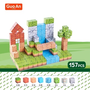 GUOAN TOYS STEAM 2.5CM子供用磁気キューブの森探検DIYクリエイティブ磁気ビルディングブロックセット - Product Image 2
