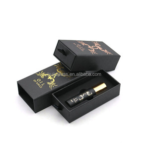 Cosmetic Packaging Glass Clear Roll on <strong>Bottles</strong> <strong>10</strong> <strong>ml</strong> Glass Perfume Essential Oil Roller <strong>Bottles</strong> With Paper <strong>Box</strong> - Product Image 1