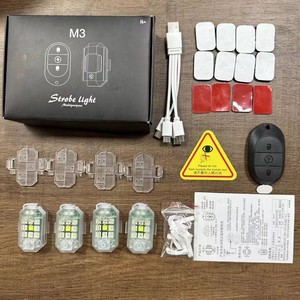 Yükseltme M3 kablosuz uzaktan kumanda flaş LED çakarlı lamba için araba oto motosiklet bisiklet Dron Scooter anti-çarpışma uyarı ışığı - Product Image 1