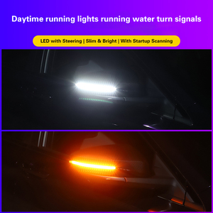 Dönüş sinyal lambası yanıp sönen göstergesi ile 5W araba dikiz aynası çalışan ışık DRL Amber LED sinyal ışığı - Product Image 5