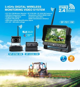 7 pollici AI BSD quadrupla Modulare Monitor Wireless retrovisore telecamera per veicolo - Product Image 2