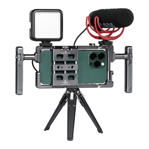 Tiktok YouTube Vlogging用Fanaue-FPC-01スマートフォンCage Rigビデオリグスタビライザー