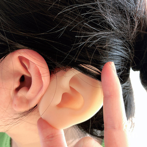 Toptan özel silikon modeli dövme delinme uygulama simülasyon insan vücut parçası kulak Piercing modeli silikon ekran - Product Image 6