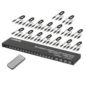 Fjgear热销产品Usb2.0 30Hz 2 16端口4K Hdmi Kvm交换机4端口8端口切换器共享键盘鼠标打印机 - Product Image 1