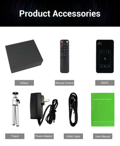 Lyncast D047E High Quality HD Smart <strong>Mini</strong> 4K Proyector DLP Pocket Wireless bluetooth Android Portable Projector - Product Image 6