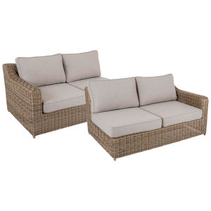 كرسي أريكة من الراتان للأماكن الخارجية ، أثاث فناء فاخر من الراتان مع وسادة - Product Image 2