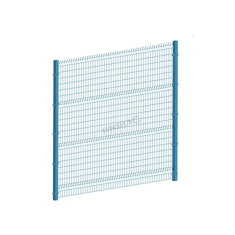 Precio bajo recubierto de PVC vallas para venta paneles de la cerca de metal galvanizado, pintura de acero valla de malla soldada de alambre