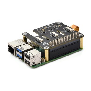 Scheda adattatore 2-Ch PCIe FFC per Raspberry Pi 5, espande i connettori 2-Ch PCIe FFC, supporta l'impilamento di più cappelli PCIe - Product Image 6