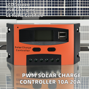 Flexible Solar Char <strong>Controller</strong> <strong>10A</strong>/20A LED Display MPPT Type 12V/24V Outdoor <strong>PWM</strong> - Product Image 3