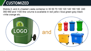 OEM HDPE 120L/240L/360L Mobile Dustbin <strong>Container</strong> Waste Bin Rectangular Plastic Outdoor <strong>Garbage</strong> Bins - Product Image 3