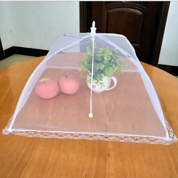 Mosquitera de malla plegable, cubierta para comida, carpa, paraguas