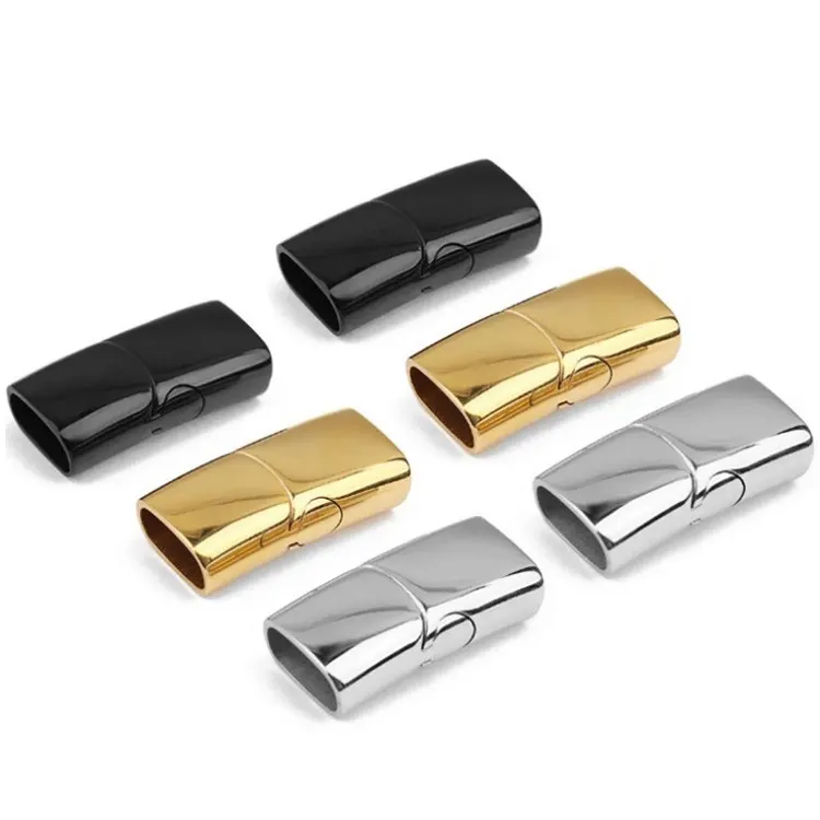 Bracelet de bijoux magnétique, fermoir en or, bracelet en cuir, fermoir en acier inoxydable, fermoirs magnétiques pour la fabrication de bijoux