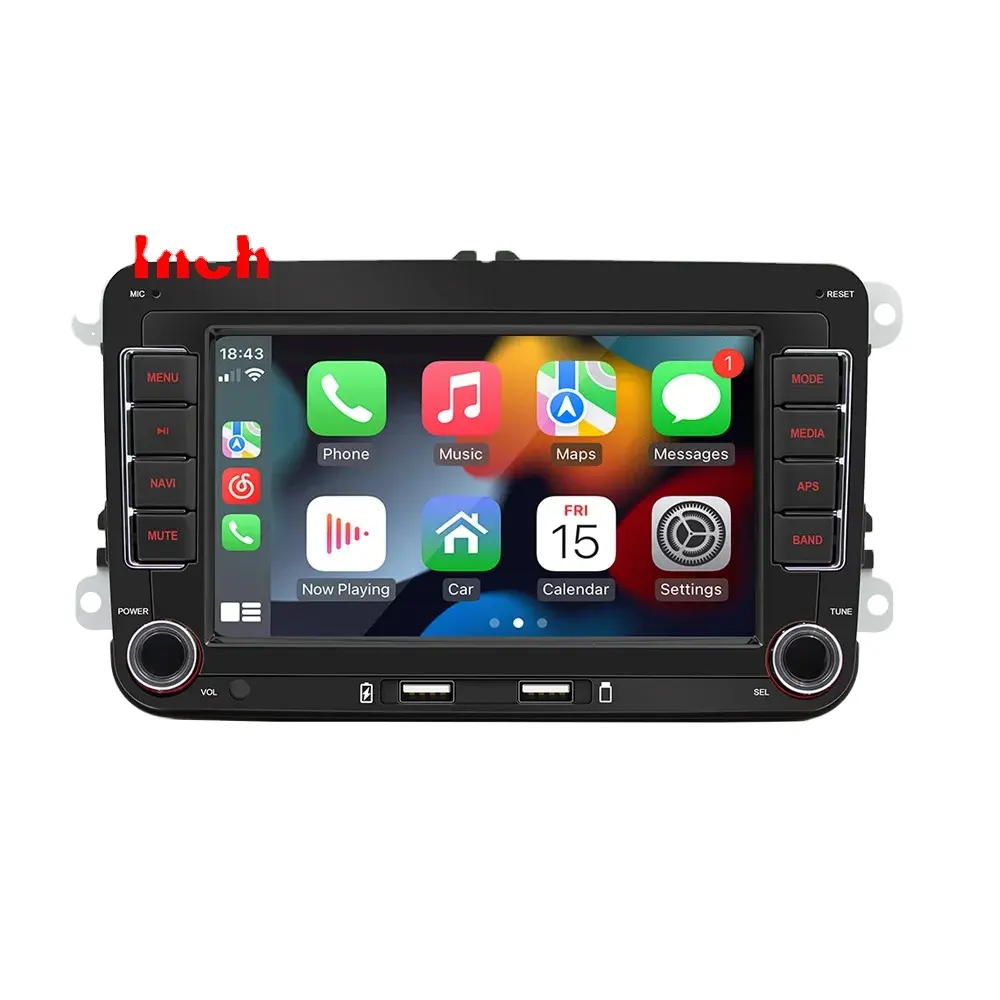 Autoradio Android Voor Volkswagen Golf 5 6 Polo Passat B6 Tsi Cc Skoda Jetta Seat Multimedia Carplay Gps Navigatie Wifi 2din