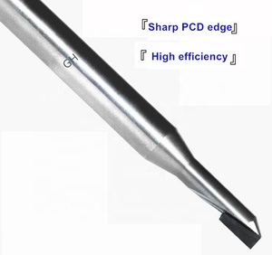 High Quality Diamond Flute Milling Router <strong>Bit</strong> Tool PCD End Mill For Acrylic Aluminum Graphite