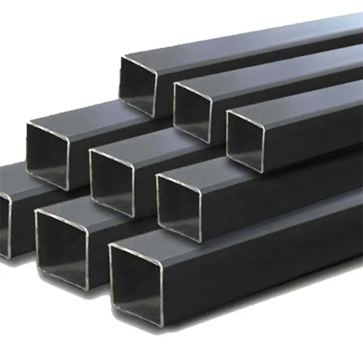 Q345 tubo in acciaio al carbonio dolce senza saldatura saldato/tubo in acciaio nero quadrato/tubo rettangolare