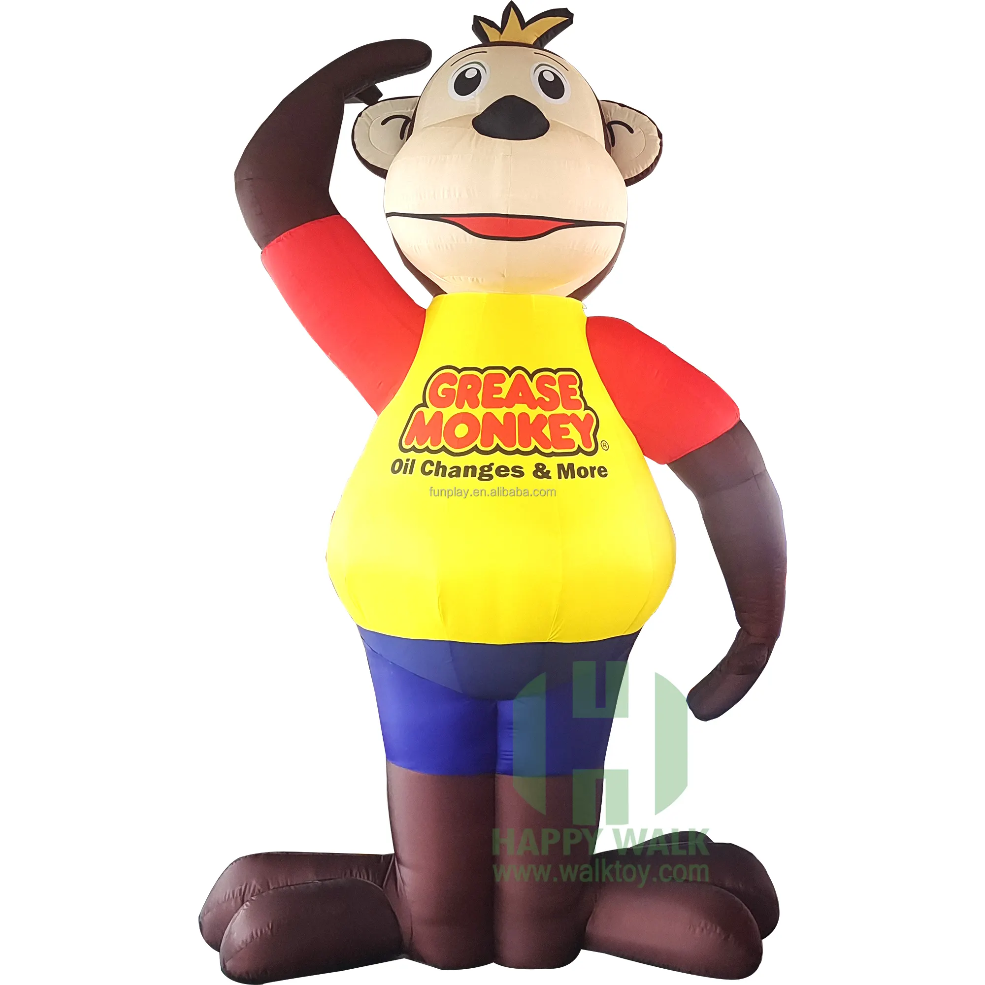 Gigante inflável propaganda macaco modelo ao ar livre, grande propaganda dos desenhos animados personagem inflável