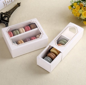 Baked Food Container or Packaging <strong>Box</strong> Macaron Boxes with Clear <strong>Display</strong> <strong>Window</strong> - Product Image 5