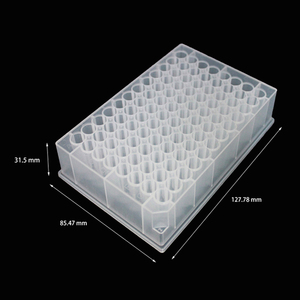 <strong>Yongyue</strong> Medical Laboratory Consumables 96 Well Microtiter Transparent Plates U Bottom 1.2ml PP Customizable OEM Lab Supplies - Product Image 2