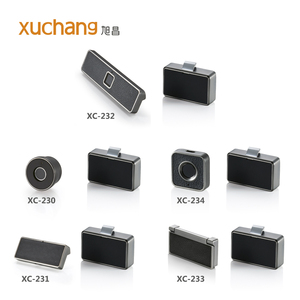 全新设计黑色电子锁智能皮革指纹柜抽屉锁USB充电智能锁 - Product Image 4