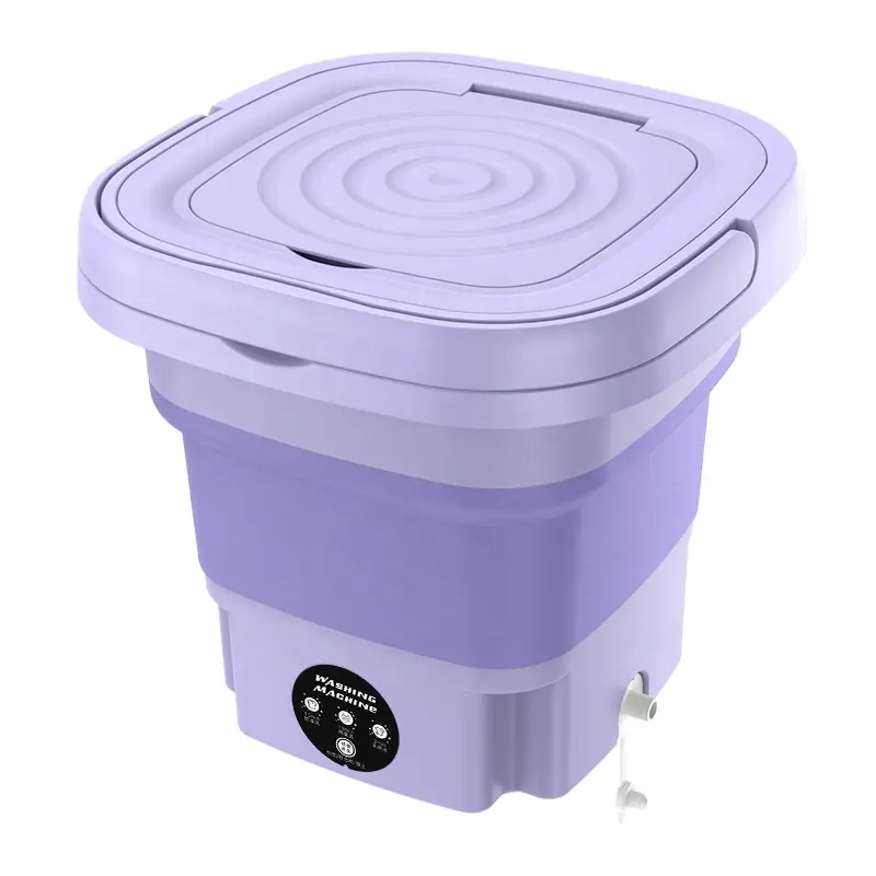 Color Boxity Foldable2 en 1ibatterie Body Hair Trimmershing Machine con secado rotativo Mini lavadora y secadora eléctrica 12 plástico
