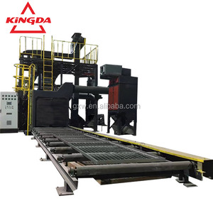Q6915 Continous <strong>Pass</strong> Through Shot <strong>Blast</strong> Cleaning Machine /wheel Blasting Machine Fot Steel Plate and Steel Sheet - Product Image 1