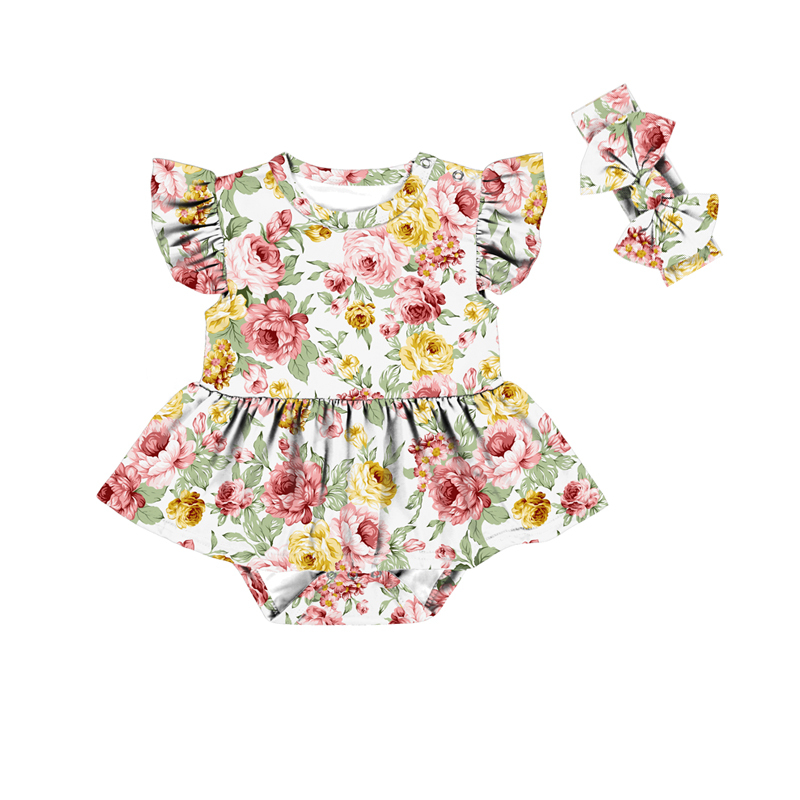 Rose vintage jaune rose