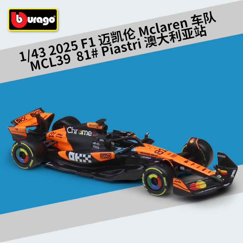 2025 McLaren Team MCL39 81 Piastri Estación Australia