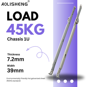 Ультратонкая серверная стойка Aolisheng 1U, индивидуальное полное расширение для центров обработки данных и сетевого оборудования, сверхмощный выдвижной ящик