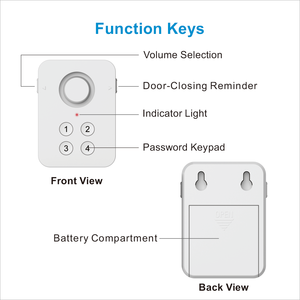 Sensor de alarma de puerta inteligente controlado por teclado WiFi con alerta de notificación de aplicación Sensor de contacto abierto de ventana de puerta Tuya - Product Image 4