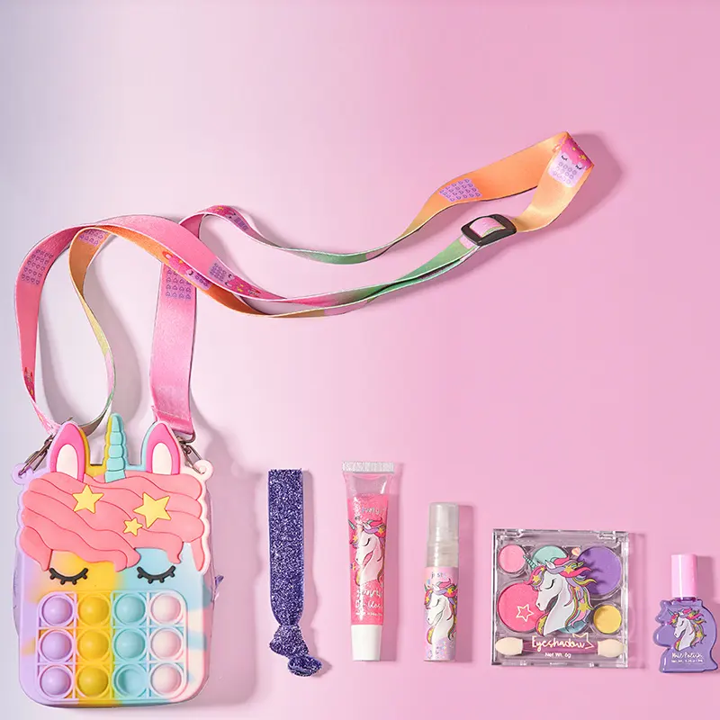 Justgirl pretend play makeup personalizza il tuo logo set regalo per il trucco dei bambini trucco per bambini e bambini