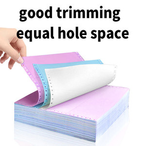 Excelentes hojas de papel de computadora continua de 3 capas Papel sin carbón NCR con excelente calidad de impresión para facturas