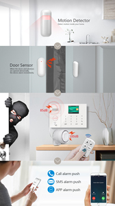 Tuya Smart Life-sistema de alarma inalámbrico, Kit de seguridad con pantalla LCD, GSM, Wifi - Product Image 3
